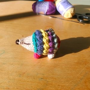 Hedgehog keychain Handmade